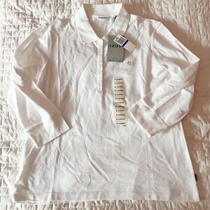 Izod Women's White Button Down Shirt